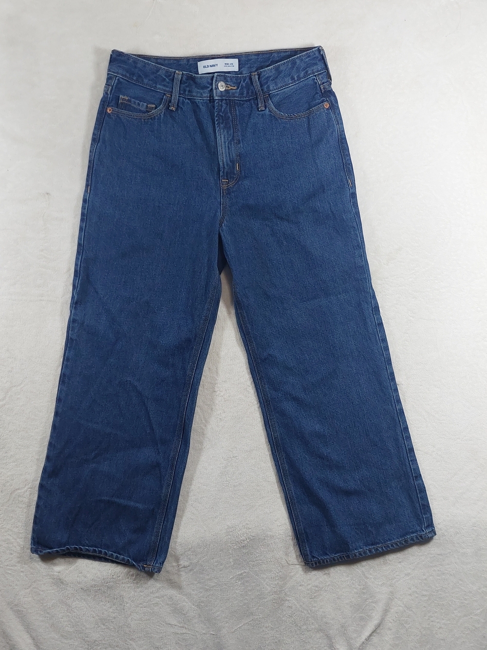 Old Navy Women's Classic Straight Jeans in Dark Blue 30"x26"